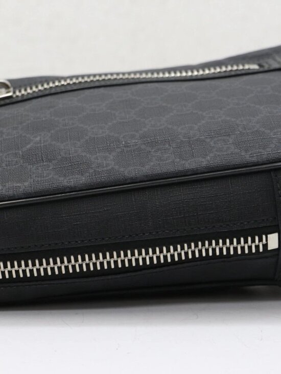 GUCCI GG Supreme Sling Backpack Belt Bag Sherry Line - Black main image 13